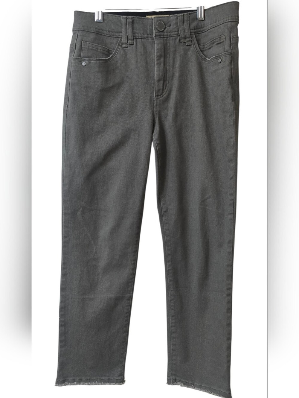 Democracy Ab Technology Straight Leg Jeans With Frayed Hem Size 8 - Picture 2 of 7